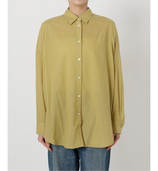 Spick and Span「《追加》ガーメントダイカシュクールシャツ」|シャツ・ブラウス|