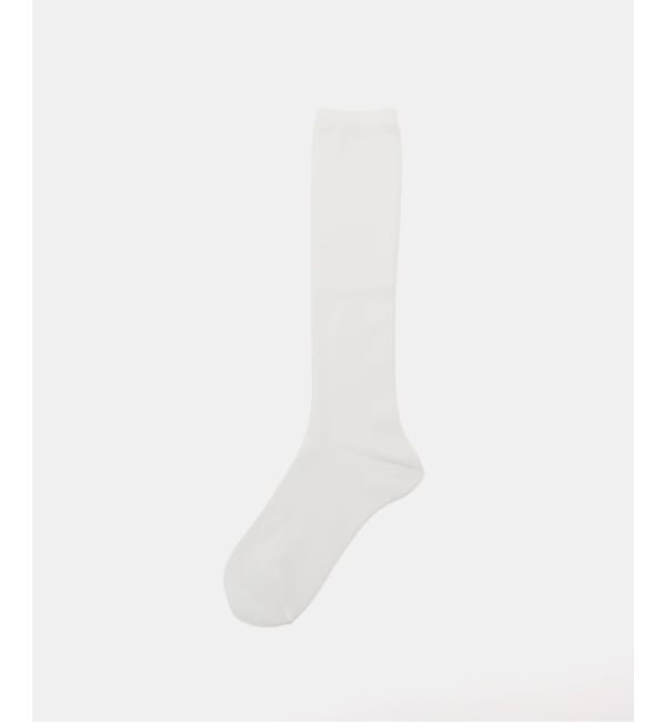 U by SPICK&SPAN「Piedi nudi /ピエディヌーディーSHEER HIGH」|ソックス|ホワイト