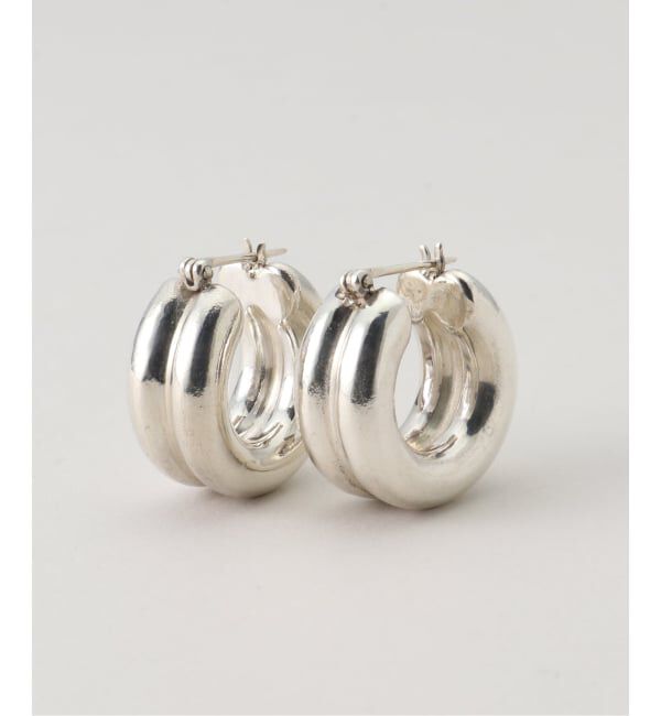 FRAMeWORK「GIGI/ジジ luna double earrings」|ピアス|シルバー