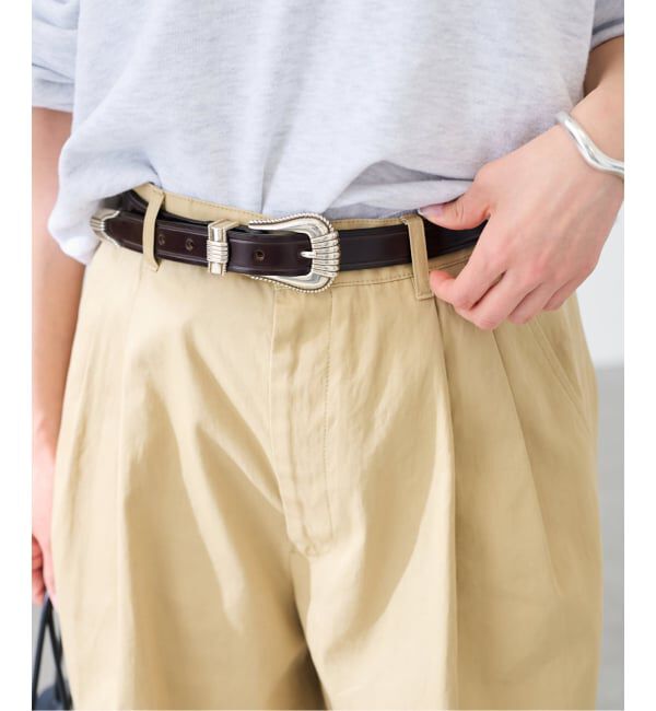 FRAMeWORK「TORY LEATHER/トリーレザー western style ベルト」|ベルト|ブラウン