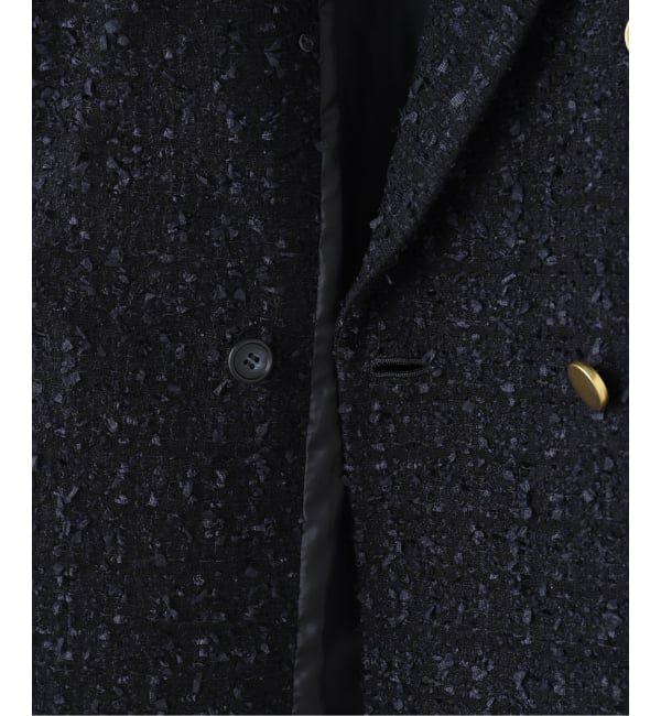 NOBLE「《WEB＆一部店舗限定》フラッグツイードピークドラペルジャケット」|テーラードジャケット|