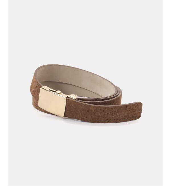 U by SPICK&SPAN「LEFIJE / レフィエ スウェードガチャベルト」|ベルト|ブラウン