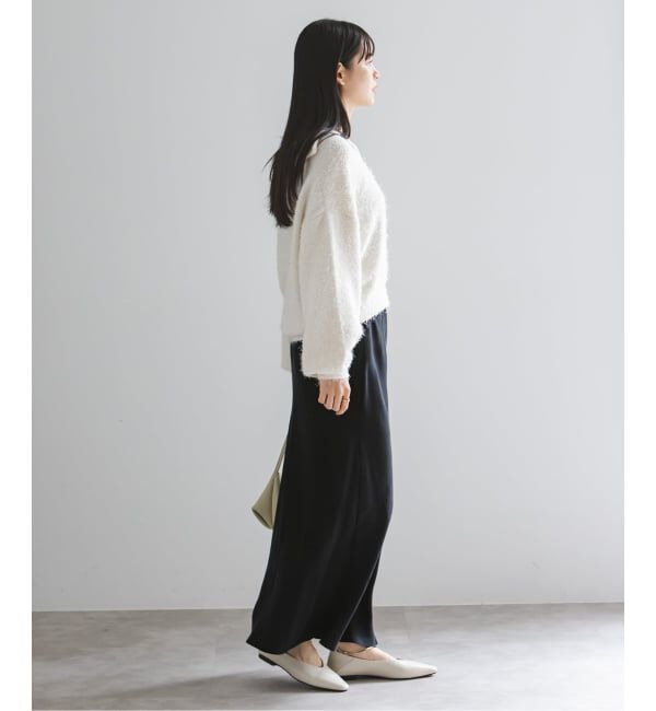 NOBLE「《新色・追加予約》キュプラサテンナローAラインスカート」|スカート|