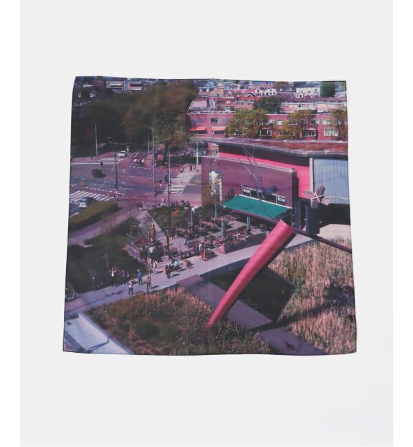 U by SPICK&SPAN「LY / エルワイ Postcard scarf」|バンダナ・スカーフ|