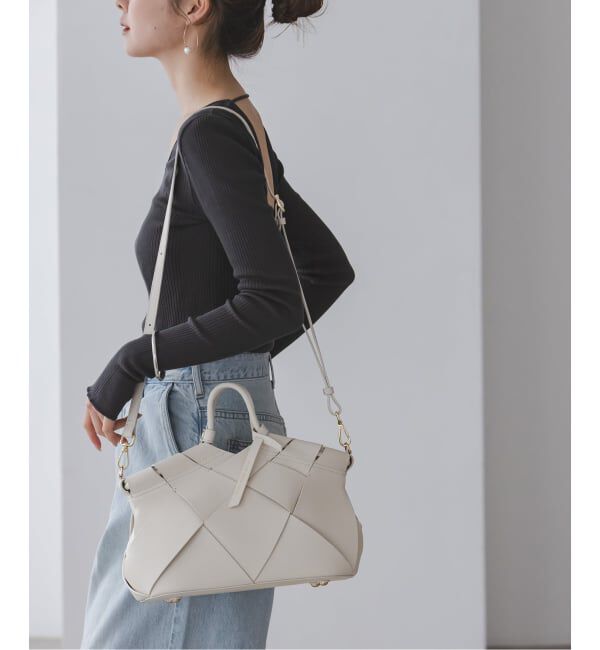 NOBLE「mica della valle/ミカデラヴァッレ Romana レザーメッシュバッグ」|ショルダー・メッセンジャー|