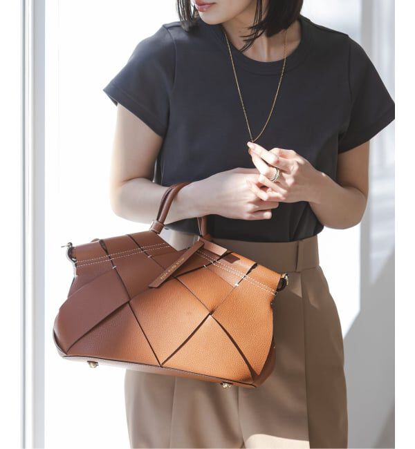 NOBLE「mica della valle/ミカデラヴァッレ Romana レザーメッシュバッグ」|ショルダー・メッセンジャー|