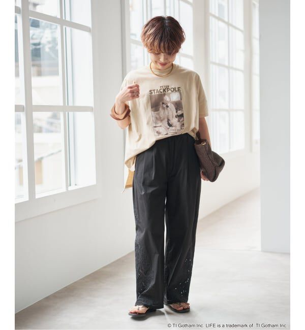 Spick and Span「《予約》GOOD ROCK SPEED / グッドロックスピード LPC 別注フォトドルマンTシャツ 2」|Tシャツ・カットソー|