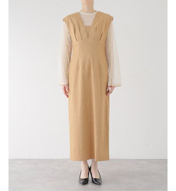  「Vラインジャガードドレス」|ドレス|