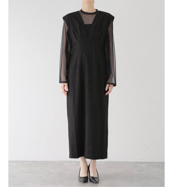  「Vラインジャガードドレス」|ドレス|