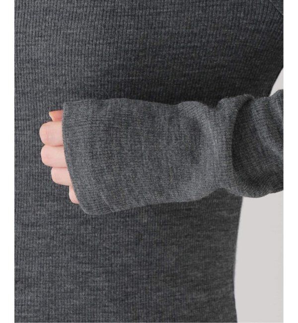  「《追加》【洗える】ウールテレコクルーネックカットソー」|Tシャツ・カットソー|