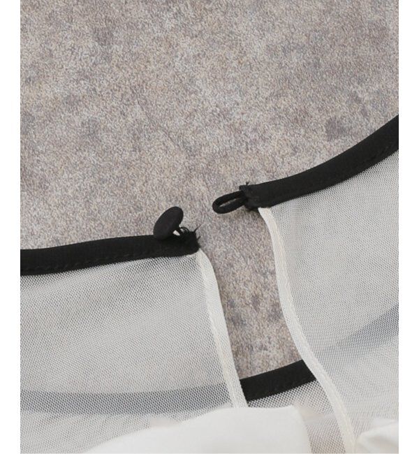  「フリルバイカラードレス」|ドレス|