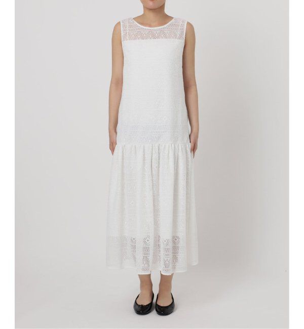  「【洗える】レースティアードワンピース」|ワンピース|