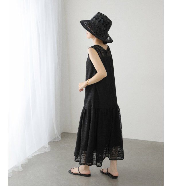  「【洗える】レースティアードワンピース」|ワンピース|