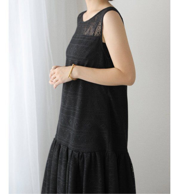  「【洗える】レースティアードワンピース」|ワンピース|