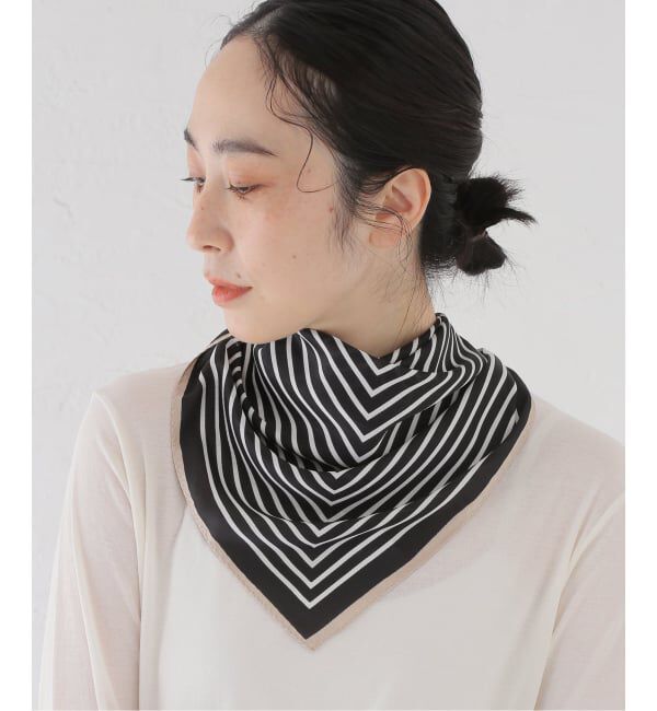  「【洗える】グラフィックパターンスカーフ」|バンダナ・スカーフ|