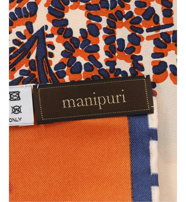  「manipuri/マニプリ シルクスカーフ 65*65 フローラ」|バンダナ・スカーフ|