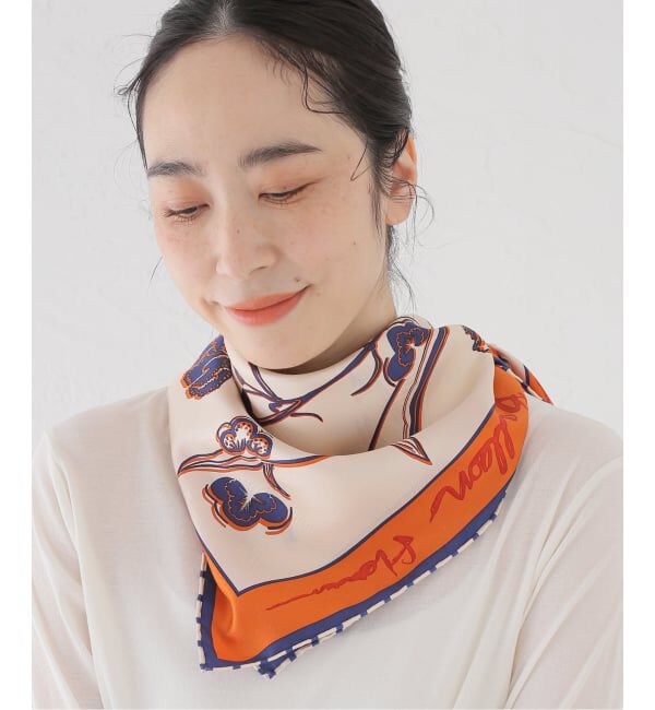  「manipuri/マニプリ シルクスカーフ 65*65 フローラ」|バンダナ・スカーフ|