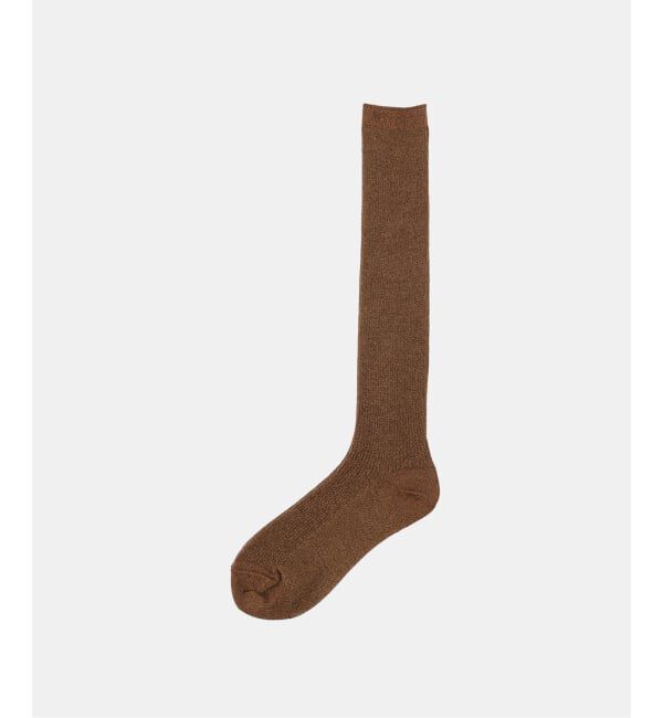  「piedinudi/ ピエディヌーディー LAME RIB HIGH」|ソックス|