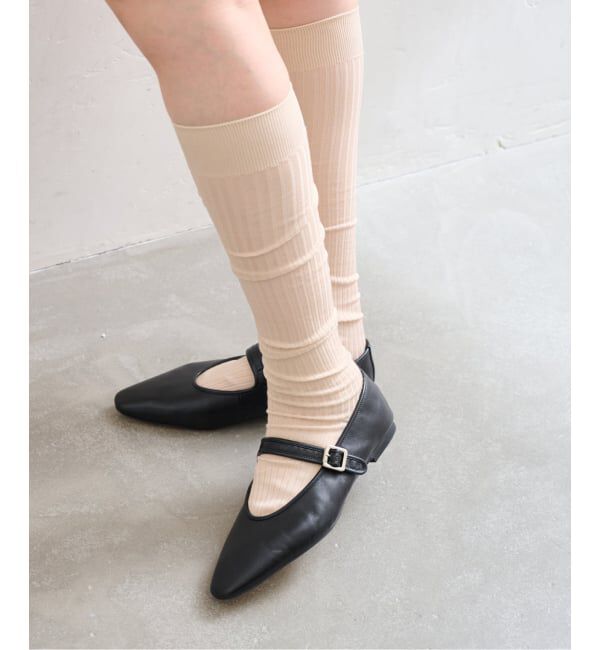  「piedinudi /ピエディヌーディ  BRIGHT RIB HIGH」|ソックス|