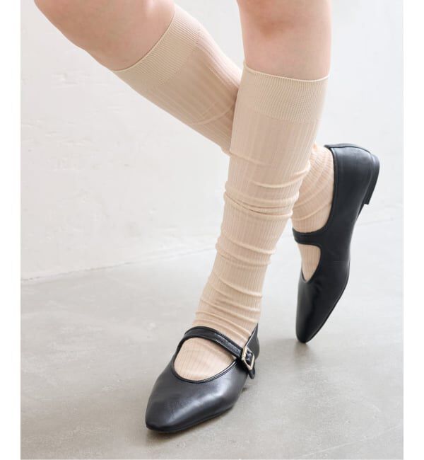  「piedinudi /ピエディヌーディ  BRIGHT RIB HIGH」|ソックス|