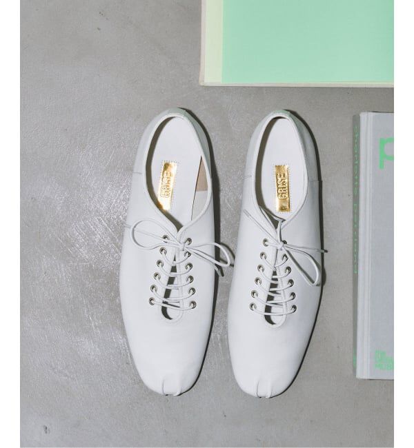 GRISE「《予約》GRISEレザーソフトレースアップフラット」|その他|ホワイト