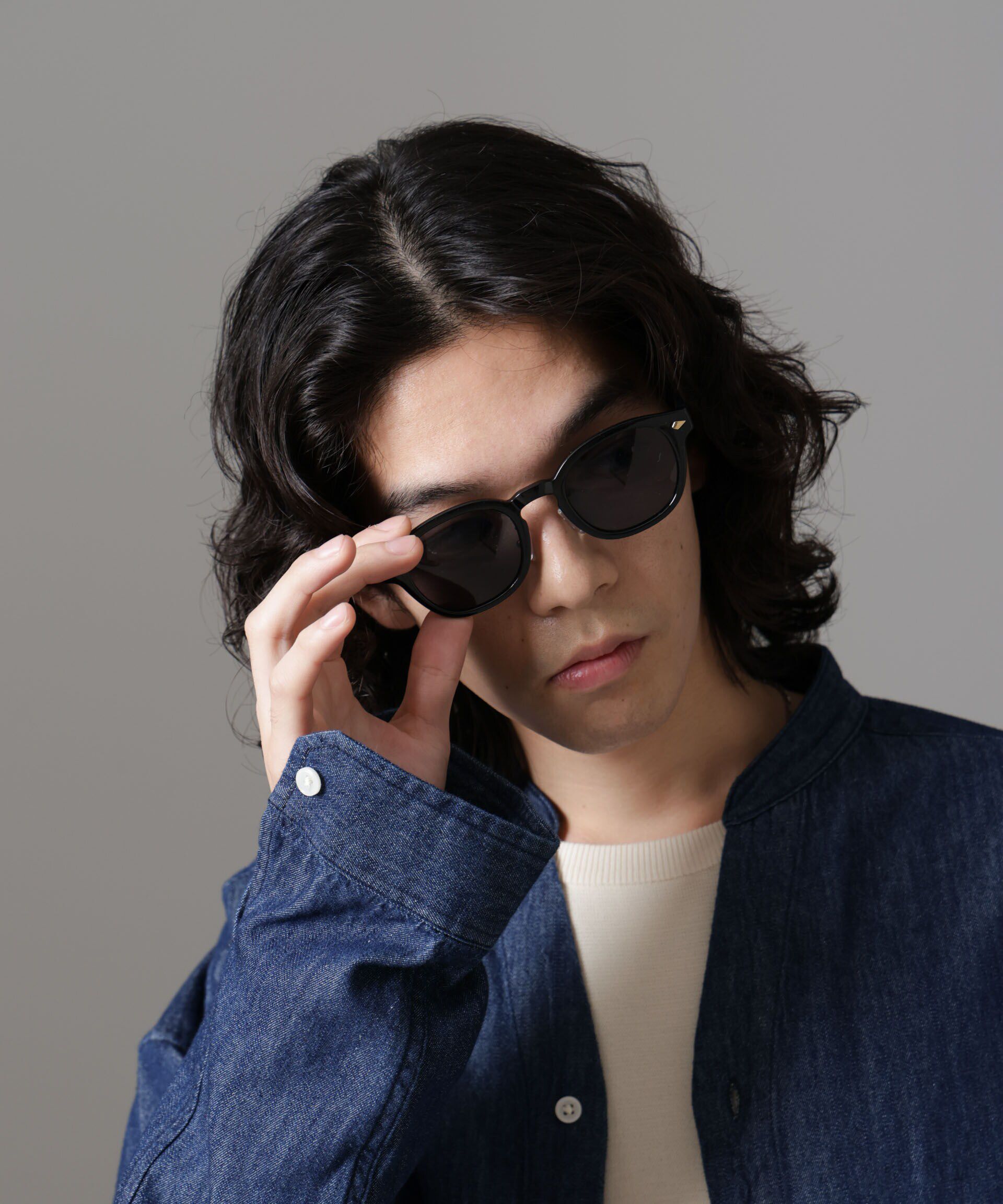 nano･universe「ウエリントン型スモークサングラス」|メガネ|