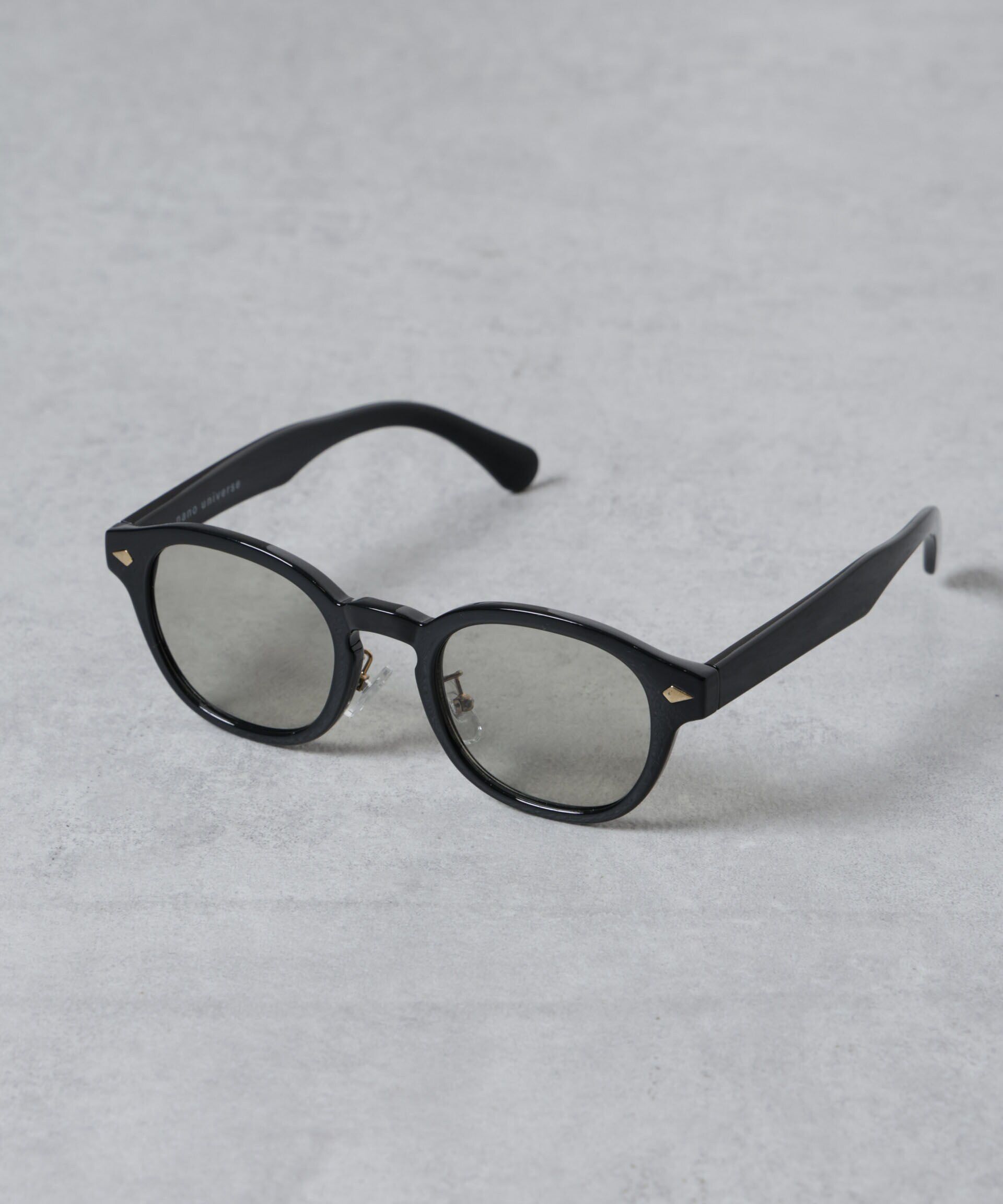 nano･universe「ウエリントン型スモークサングラス」|メガネ|