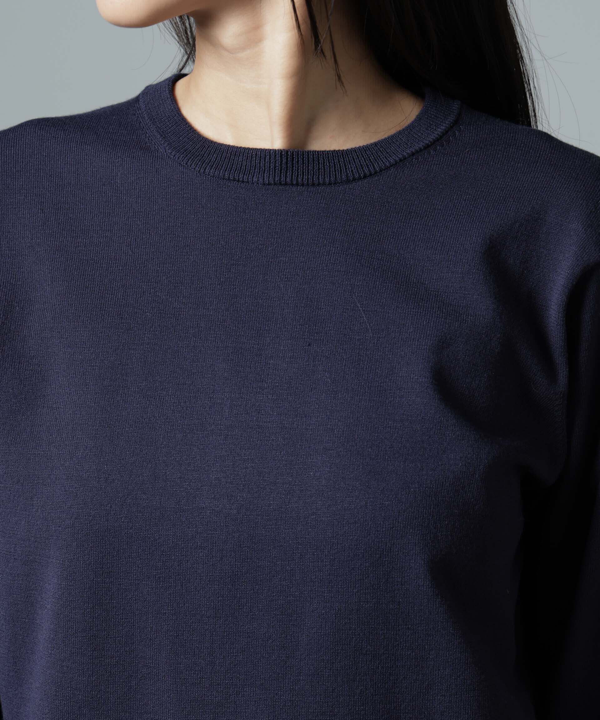 nano･universe「洗濯機洗可バンブーレーヨンニットプルオーバー」|ニット・セーター|