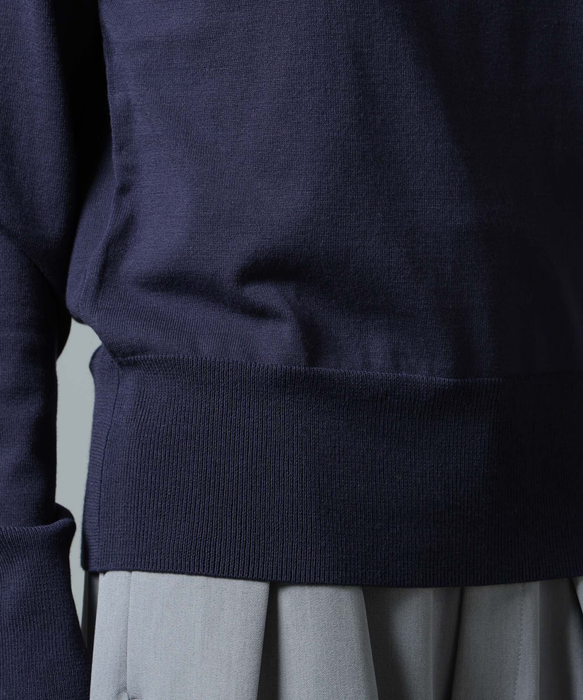 nano･universe「洗濯機洗可バンブーレーヨンニットプルオーバー」|ニット・セーター|