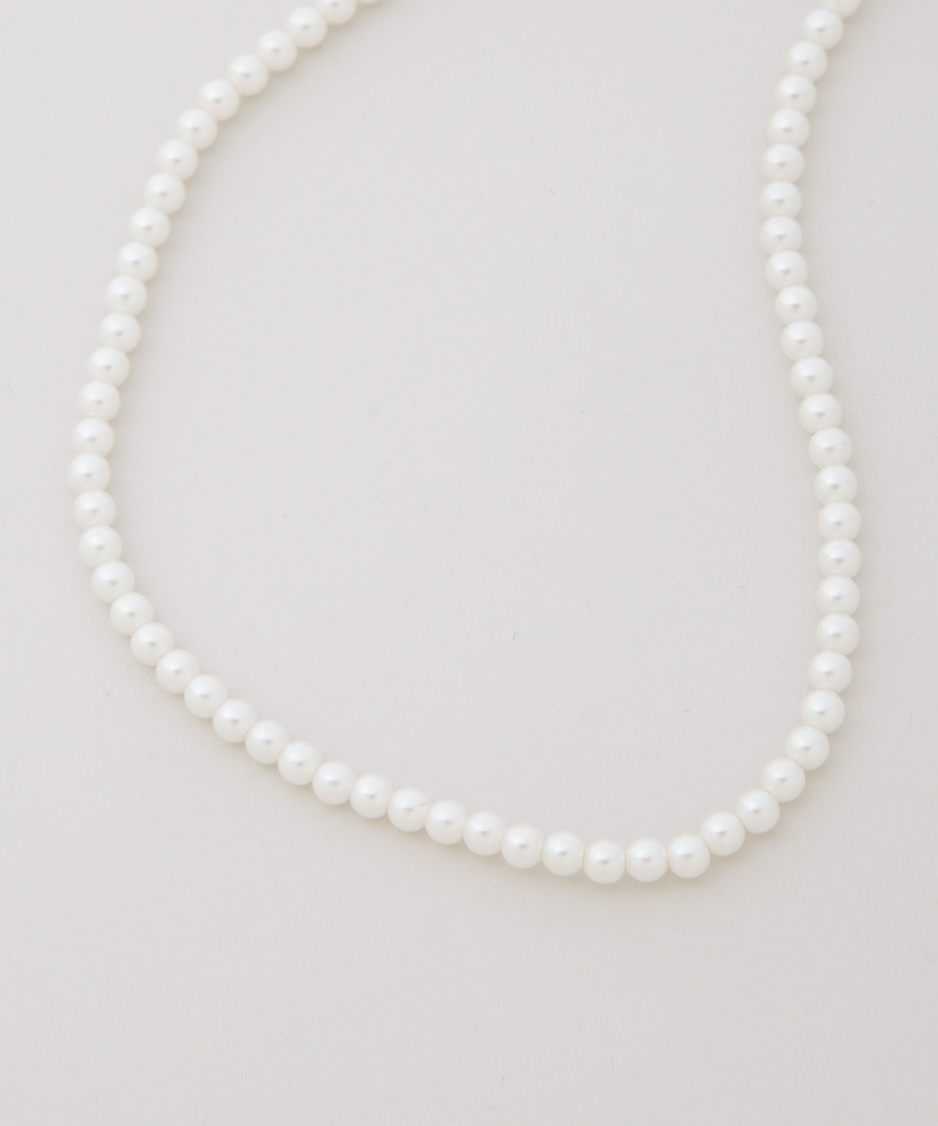 nano･universe「イミテーションパール4mmネックレス」|ネックレス|