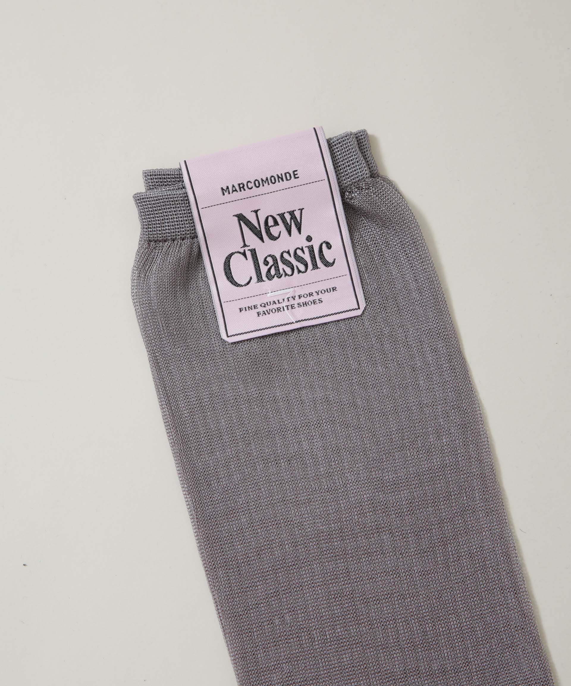 nano･universe「MARCOMONDE/sheer ribbed high socks」|ソックス|