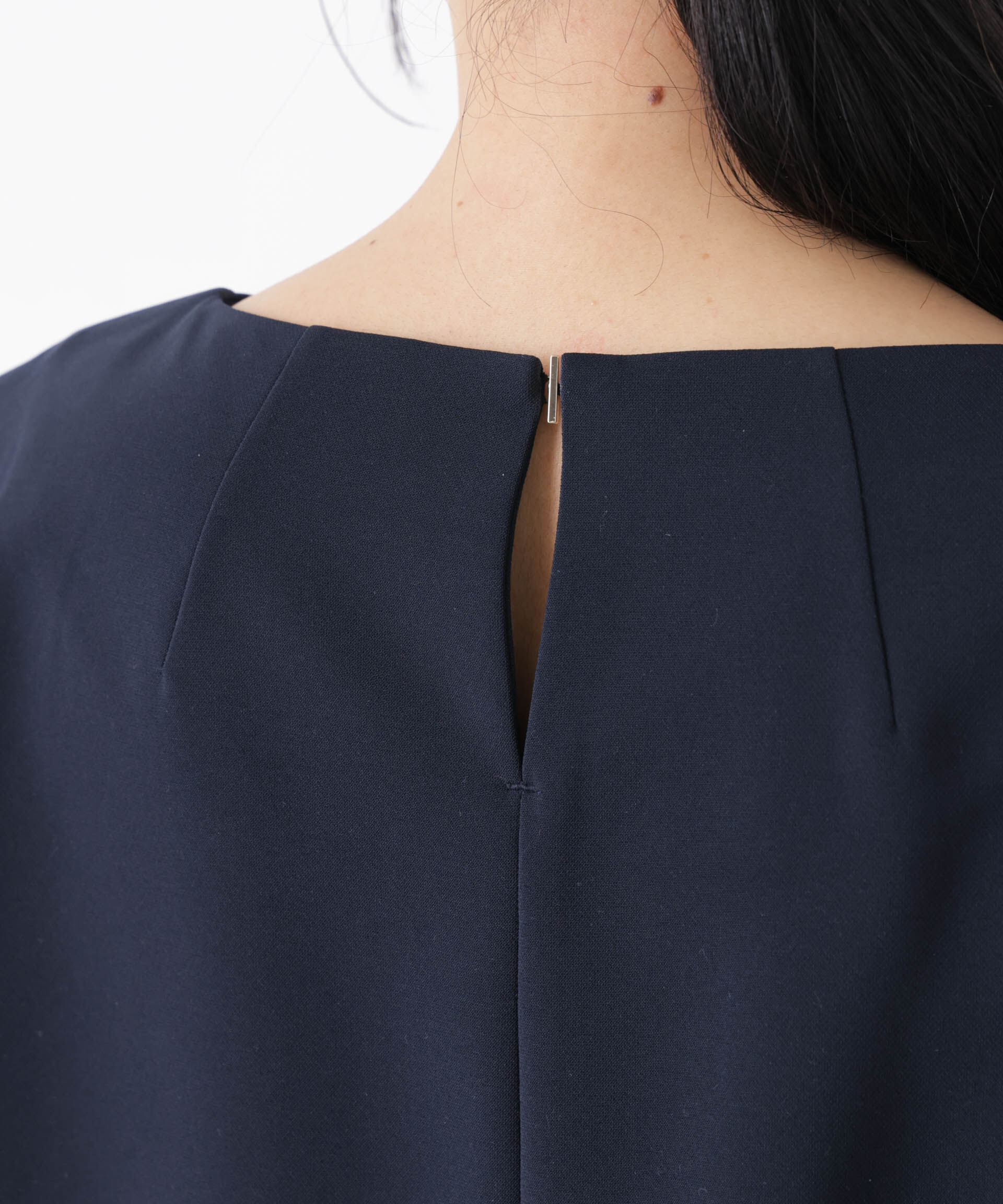 nano･universe「DressT/ボートネックタックコクーンブラウス」|シャツ・ブラウス|