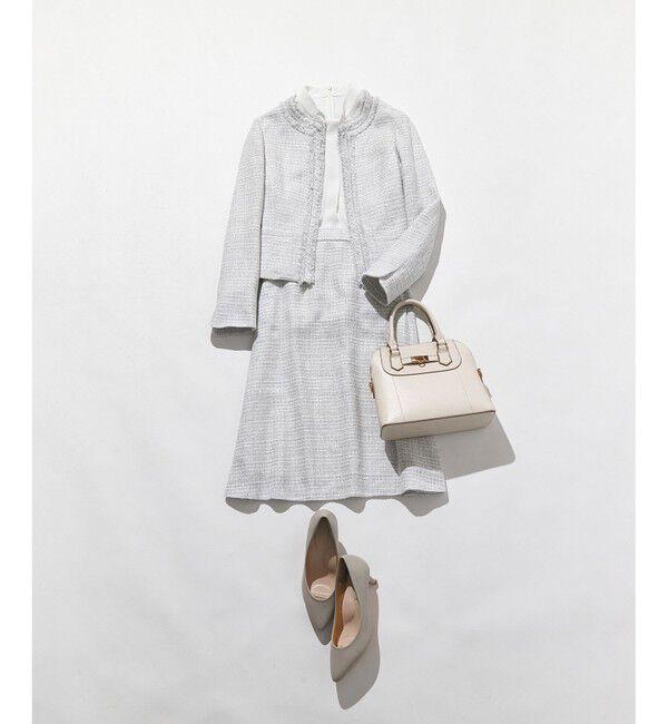 組曲「【KUMIKYOKU NAVY】ラメループモールツイード フレアスカート」|スカート|