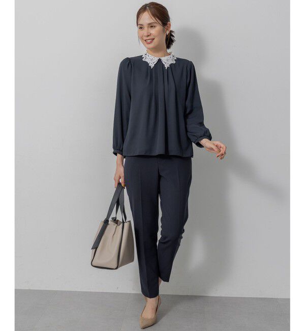 組曲「【KUMIKYOKU NAVY】コンフォータブルドレープフリル テーパードパンツ」|その他|