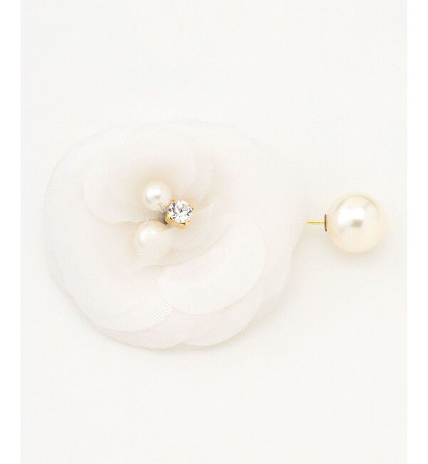 組曲「エアリーカメリアラペルピン」|ブローチ・コサージュ|