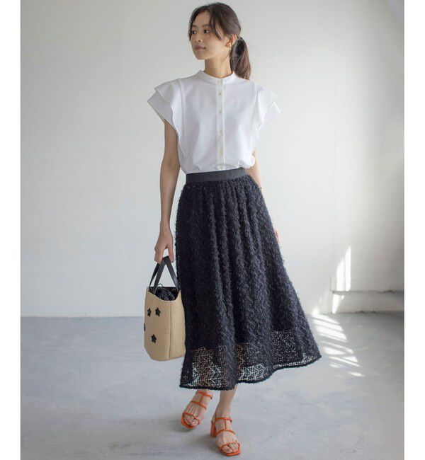 組曲「フェザーチュール スカート」|スカート|ブラック系