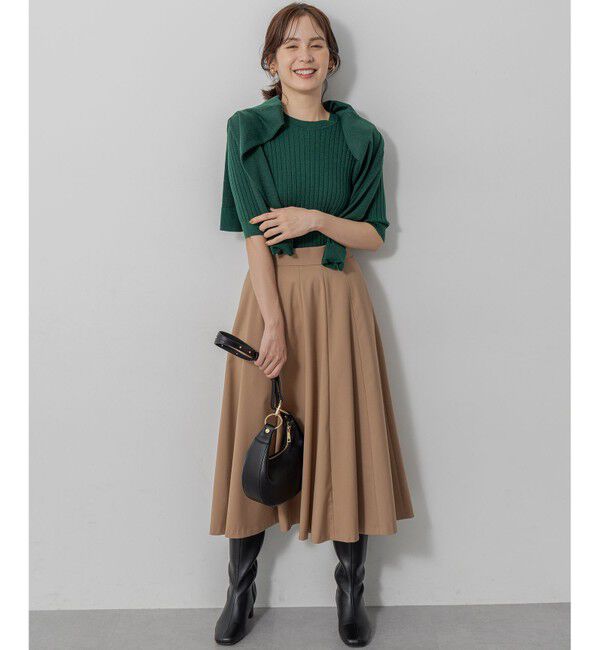 組曲「【ご好評につき追加販売 / 加藤ローサさん着用】ハンサムツイルフレア スカート」|スカート|