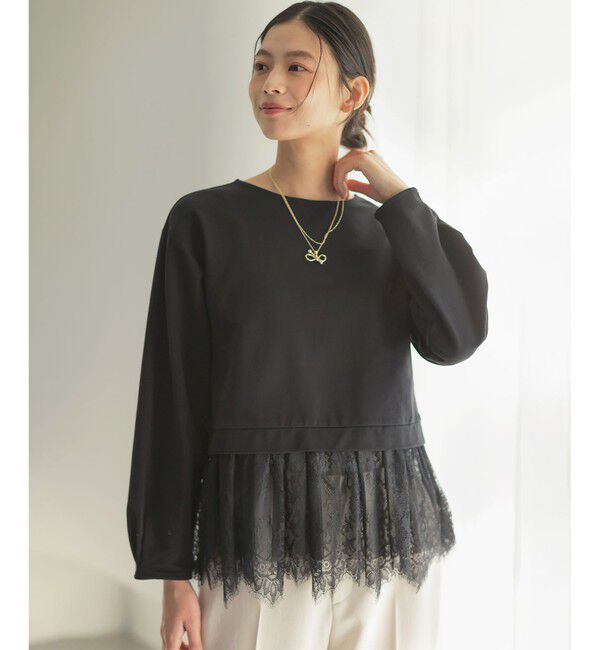 組曲「フレンチテリーレースコンビ カットソー」|Tシャツ・カットソー|