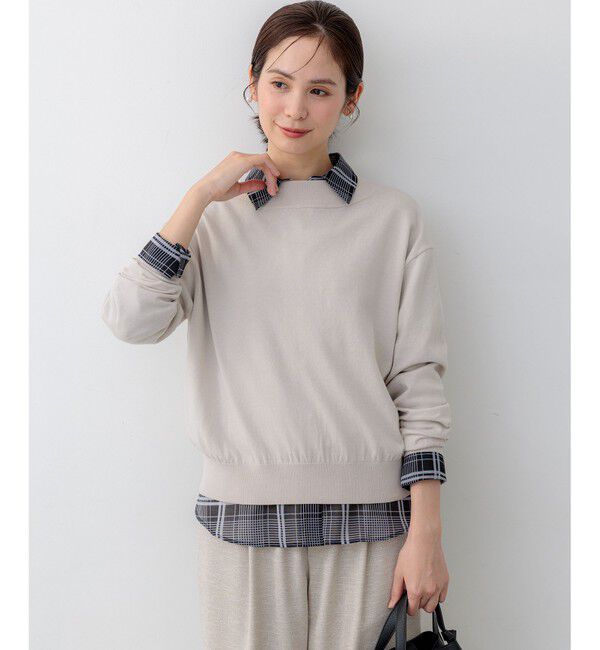 組曲「【WEB限定】コットンニット プルオーバー」|ニット・セーター|
