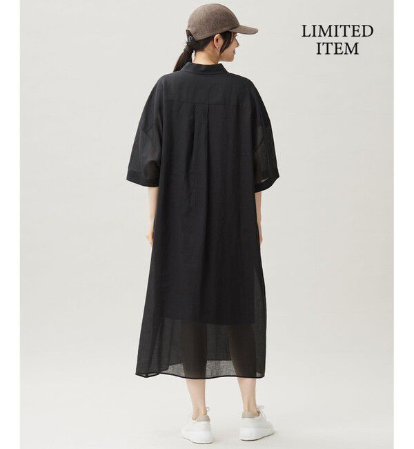 自由区「【WEB限定】シアーラミーローンシャツ ワンピース」|ワンピース|