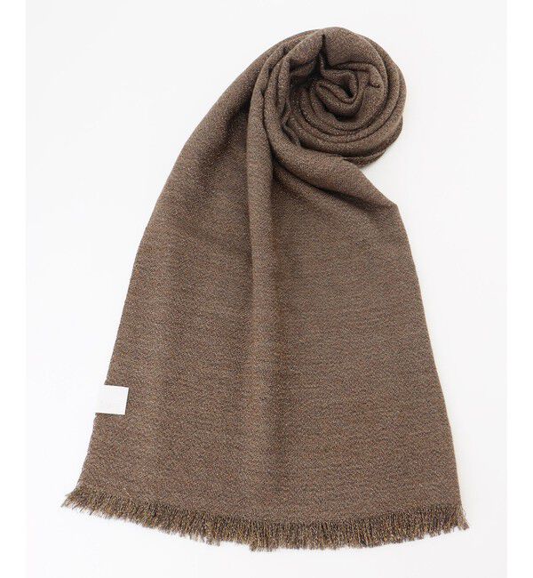 自由区「【カタログ掲載】ウールラメミックス ストール」|ストール|ブラウン
