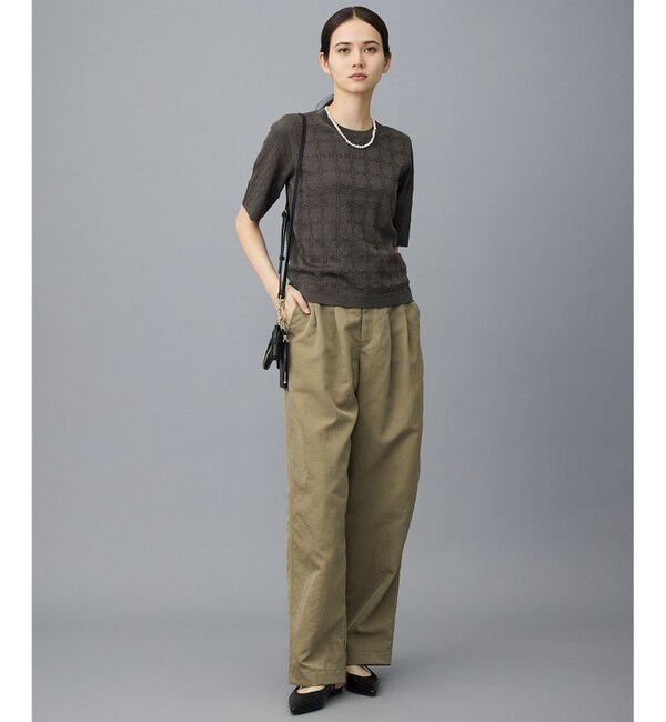 自由区「ジオメトリックアセテート プルオーバー」|ニット・セーター|