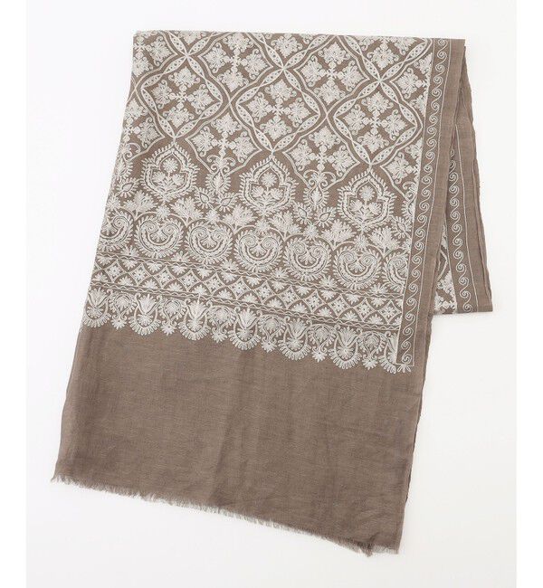 自由区「レースエンブロイダリー ストール」|バンダナ・スカーフ|