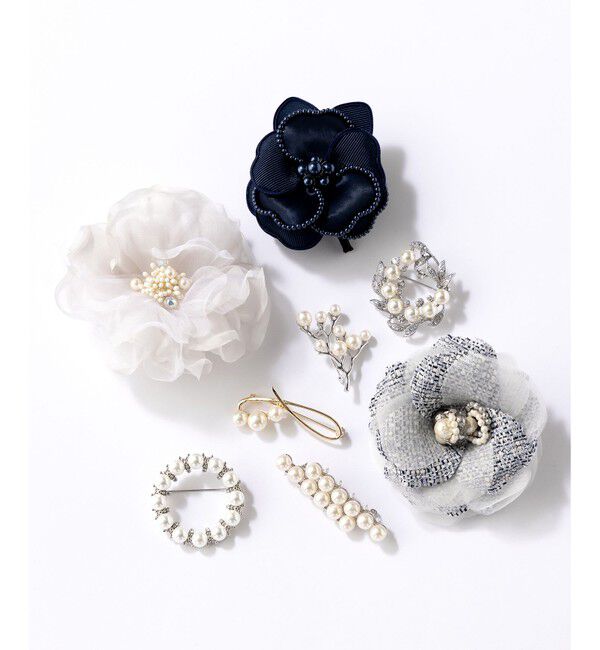 23区「【VERY3月号掲載】パールリング ブローチ」|ブローチ・コサージュ|