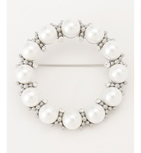 23区「【VERY3月号掲載】パールリング ブローチ」|ブローチ・コサージュ|