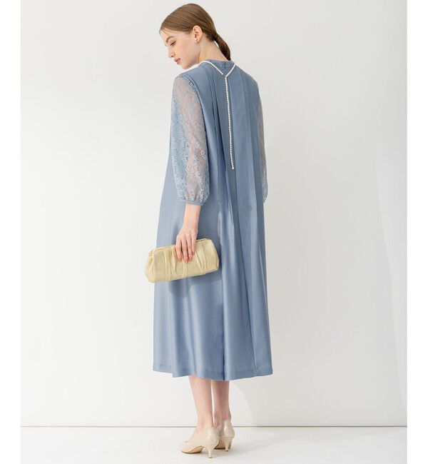 23区「【APPLAUDIR】ノーブルサテン レースコンビドレス」|ドレス|