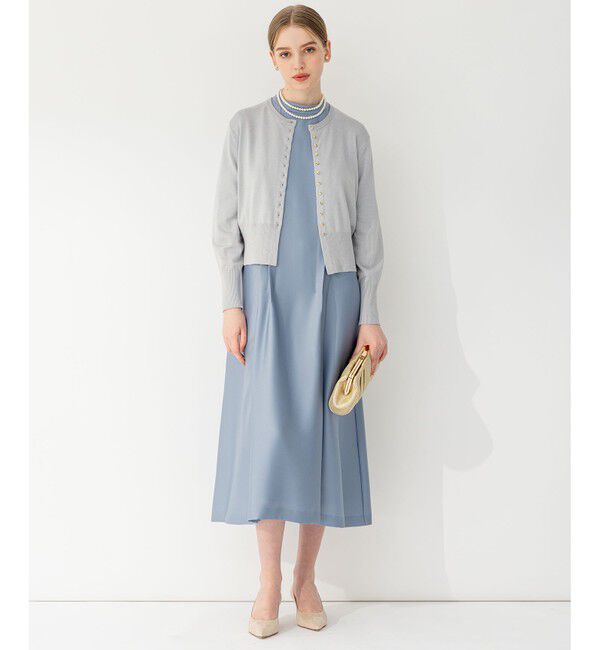 23区「【APPLAUDIR】ノーブルサテン レースコンビドレス」|ドレス|