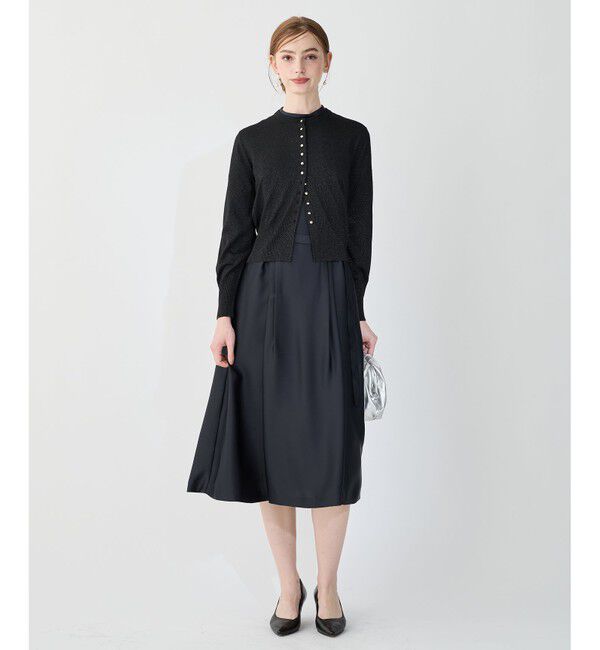 23区「【APPLAUDIR】ノーブルサテン レースコンビドレス」|ドレス|