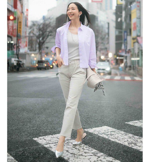 23区「【新色追加/見上愛さん着用】オーガニック コットンリブ タンクトップ」|タンクトップ|