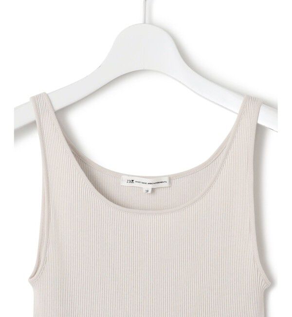 23区「【新色追加/見上愛さん着用】オーガニック コットンリブ タンクトップ」|タンクトップ|